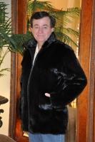 Longhair Black Mink Jacket Reversible to Black Babylamb Leather