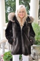 Phantom Parka With Golden Raccoon Trim - Size 8