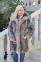 Winter Beauty Longhair Beaver Stroller With Crystal Fox Trim
