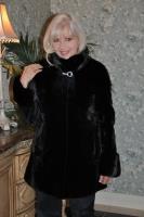 Steal My Heart Mink Jacket in Black