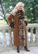 Carmel Parfait Spanish Merino Shearling Sheepskin Coat - Size 8