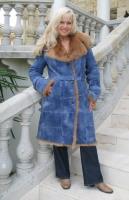 My Blue Heaven Spanish Toscana Sheepskin Coat - Size 8