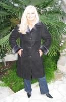 Black Beauty Spanish Merino Shearling Sheepskin Coat