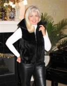 Black Fur Vest - Size 10