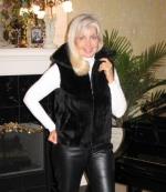 Black Fur Vest - Size 10