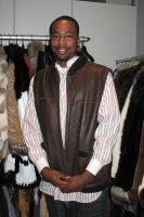 Friend wearing Aspen Fashions Shearling Vest Model 170 - SOLD OUT