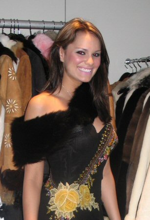 Friend wearing Aspen Fashions Mink Collar Model 94 - SOLD OUT