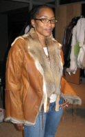 Angela Basset wearing Reversible Double Breasted Fox Jacekt Model 708 SOLD OUT