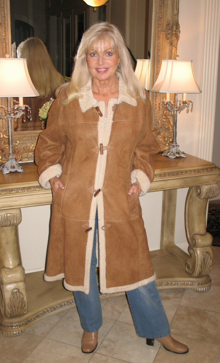 Plus Size Shearling Sheepskin Coats & Jackets