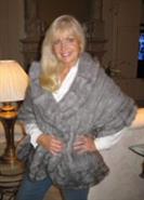 Knitted Mink Shawl/Cape