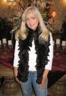 Expresso Rabbit Fringe Fur Scarf