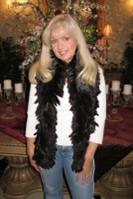 Expresso Rabbit Fringe Fur Scarf