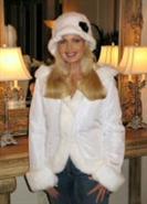 White Mink Hat