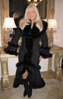 Black Dynomite Spanish Merino Shearling Sheepskin Coat