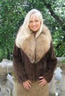 Coco Puff Nutria Coat With Raccoon Collar