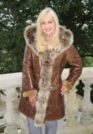 Diva Dynomite Spanish Merino Shearling Sheepskin Coat - Size 8
