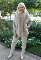 Captivating Beaver And Fox Fur Vest - Size 20