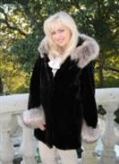 Captivating Charm Sheared Beaver Coat  With Finn Raccoon Trim