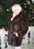 Movie Star Mink Coat With Fox Trim