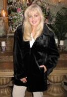 Sporty Reversible Black Sheared Mink Coat - Sizes 10, 16 and 20