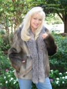 Pazazz Longhair Beaver Coat With Fox Trim