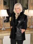 Sophisticate Reversible Black Leather and Mink Fur Vest