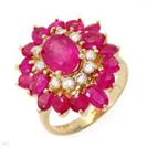 Stunning Ring With 5.63ctw Diamonds And Rubies Beautifully Designed in 14K Yellow Gold - SOLD OUT