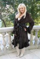 Lovely Lady Mahogany Knitted Mink Coat