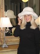 White Mink Hat