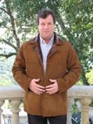 Tahoe Brandy Suede Spanish Merino Shearling Sheepskin Coat - Sizes XL and 2X