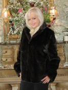 Kianna Mahogany Mink Jacket And Fur Vest All In One