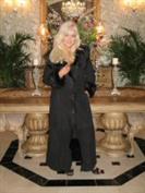 Maria Black Scollop Front Spanish Merino Shearling Sheepskin Coat - Size 4