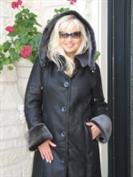Smoky Mountain Charmer Spanish Merino Shearling Sheepskin Coat With Detachable Hood