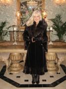 Winter Surprise Chocolate Sheared Mink With Fox Trim