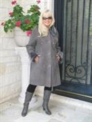 Lovely in Grey Spanish Merino Shearling Sheepskin Coat