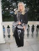 Raviani Designer - Buckle Black Leather Bag With Swarovski Crystals