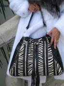 Designer Raviana Bag Zebra Drawstring