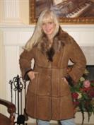 Cross Roads Beauty Spanish Merino Shearling Sheepskin Coat - Sizes 4, 6, 8 and 10