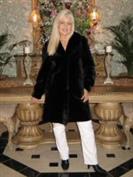 Double Mink Mink Delight Black Sheared Mink Coat With Longhair Trim Reversible to Microfiber