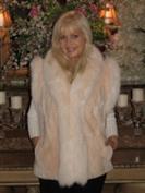 Cozy And Charming Sheared Beaver And Fox Fur Vest
