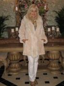 Casablanca Sheared Beaver Coat With Fox Tuxedo Front