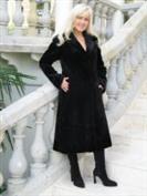 Demure Black Sheared Mink Coat