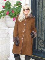 Chewy V Aspen Fur Coat: Tan Brown – Barks First Avenue