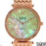 BURGI Watch With Mother Of Pearl And Diamonds