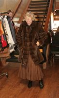 Glenn Close wearing Cross Cut Mink Stroller Model #2115 SOLD OUT