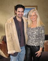 Jesse Bradford wearing Chamois Shearling Jacket with Saddle Stitch Detail Model 281B SOLD OUT